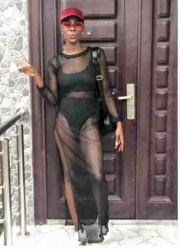 BBNaija’s Khloe Steps Out In Transparent Outfit